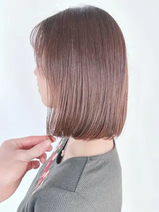 ミディアム ボブ/ゆるふわ ボブパーマ/とういのヘアスタイル