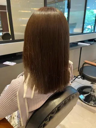 カラー オリーブカラー🫒/ ハッシュカット/みゆのヘアスタイル
