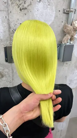 セミロング カラー ハイトーン専門美容師 kimutaのヘアスタイル