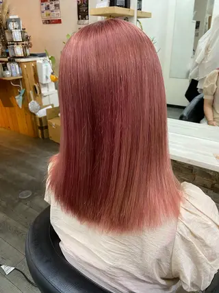 セミロング カラー 【縮毛矯正＆カラー】 RAN.のヘアスタイル