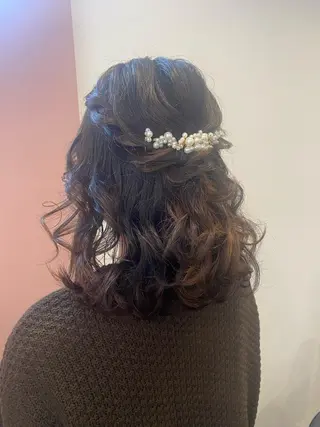 セミロング ヘアアレンジ pep natsumiのヘアスタイル