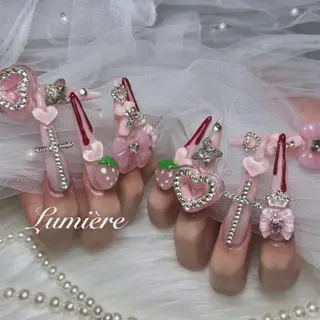 ネイル Lumière｜ ロング｜ワンホンのネイルデザイン