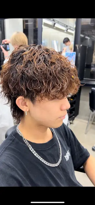 パーマ メンズ メンズ特化💥 ショートスタイル💥のヘアスタイル