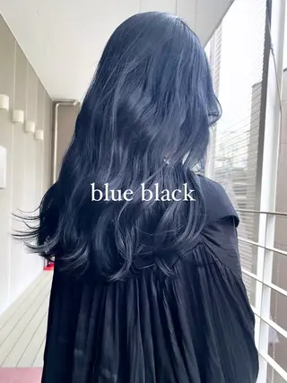 セミロング カラー ヘアアレンジ 青髪特化🩵 ダブルカラーのヘアスタイル