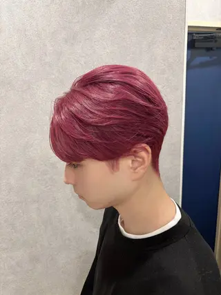 ショート カラー メンズ 🌸レイヤー/ブリー チ艶カラー🌸NOAのヘアスタイル