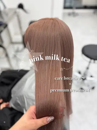 ロング 艶髪ハイトーンカラー 渋谷🎀ririkaのヘアスタイル