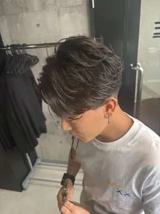 パーマ メンズ _WHITE / KENTOのヘアスタイル