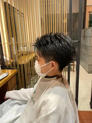 ショート メンズ 髙田 千華 髪質改善ストレートのヘアスタイル