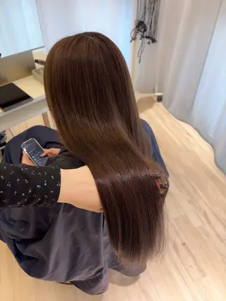 ロング カラー ParveMix 岡本えりかのヘアスタイル