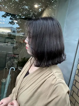 ミディアム カラー 井手 素子のヘアスタイル