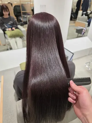 ロング カラー ✂髪質改善ストレート NO.1 深澤 颯斗のヘアスタイル