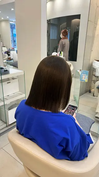 ミディアム 🍀似合わせ透明感 カラーアヤナ🍀のヘアスタイル