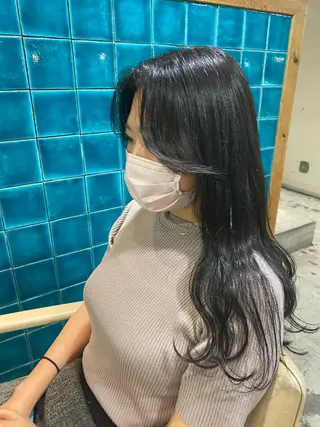 ロング 竹内 柚子のヘアスタイル