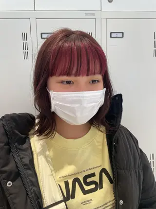 ミディアム 💗モデルカット 募集中のヘアスタイル
