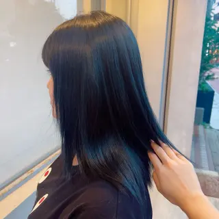 ミディアム 熊谷 鈴のヘアスタイル
