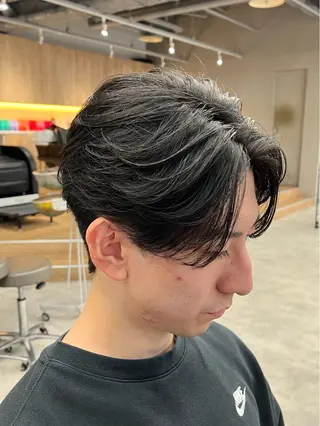 ショート パーマ メンズ 新潟メンズパーマ 新潟駅/小田拓実のヘアスタイル