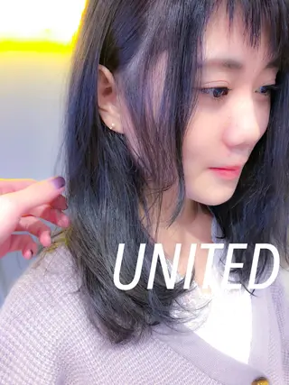 セミロング カラー ヘアアレンジ 縮毛矯正/メンズ歓迎 Ryota🌻のヘアスタイル