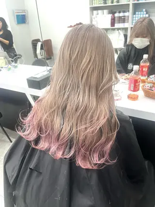 カラー 渋谷🎨ブリーチ特化 ×エクステ🎨レンのヘアスタイル