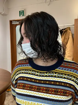 ミディアム パーマ 綾/ベージュカラー /パーマ🩰のヘアスタイル