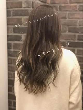 ロング カラー パーマ ✖️リーアキト LEEAKITO✖️のヘアスタイル