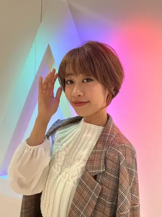 ショート カラー パーマ 🌼大人美人ショート 佐藤慎哉🌼のヘアスタイル