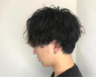 パーマ メンズ メンズサロン アソビ元町のヘアスタイル