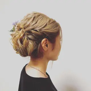 ロング ヘアアレンジ ヘアアレンジ/ カラー/hazukiのヘアスタイル