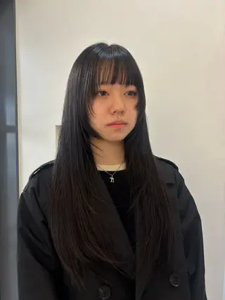 セミロング 艶髪໒꒱/透明感 カラー🍀_そら🪽のヘアスタイル