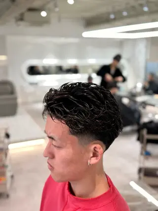 ショート パーマ メンズ 渋谷/フェード /パーマ/ 千尋のヘアスタイル