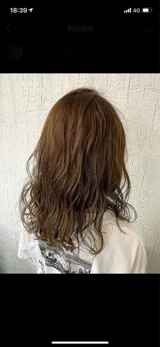 セミロング 上重 晴輝 Recharme新保のヘアスタイル