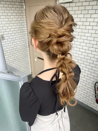 ヘアアレンジ 大人可愛いヘアメイク 💋🧚‍♀️しずかのヘアスタイル