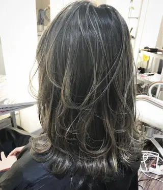 ミディアム カラー 髪質改善サロン 心斎橋ARCHEのヘアスタイル