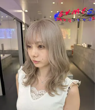 ミディアム MiRI💜地毛級 エクステ✖似合わせ技のヘアスタイル