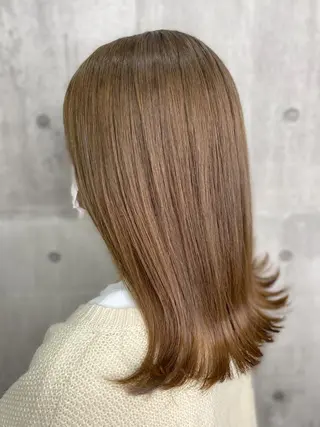 ミディアム カラー 【透明感、艶髪】西村 有司のヘアスタイル