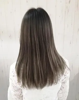 ロング カラー 西川 敏夫のヘアスタイル