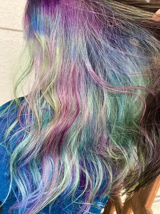 セミロング カラー レイヤーカット匠 イソザキノリユキのヘアスタイル