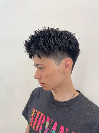 メンズ 大阪美容師 井上智博のヘアスタイル