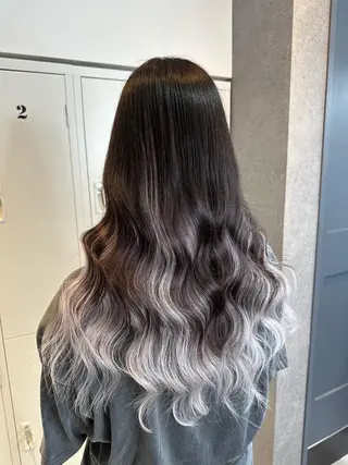 セミロング カラー KEISUKE🐶 カラー✨エクステのヘアスタイル