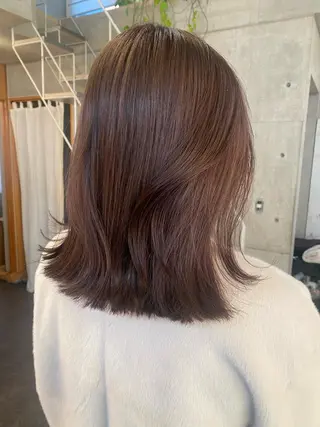 ミディアム カラー パーマ ヘアアレンジ メンズ キッズ ネイル マツエク・マツパ アイブロウ モリモト サナのヘアスタイル