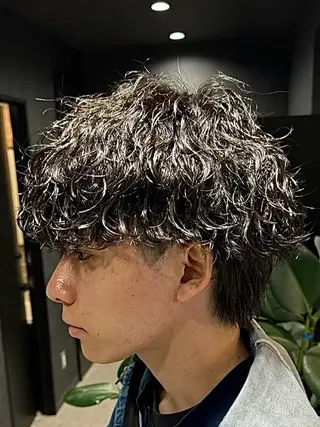 ショート パーマ メンズ 🔥フェザーパーマ 特化🔥勇斗のヘアスタイル