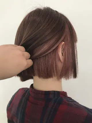 ミディアム カラー ＡＳＨ大宮/ブリーチ 髪質改善/カラーのヘアスタイル
