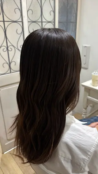 ミディアム カラー 似合わせ 顔周りYUUGAのヘアスタイル