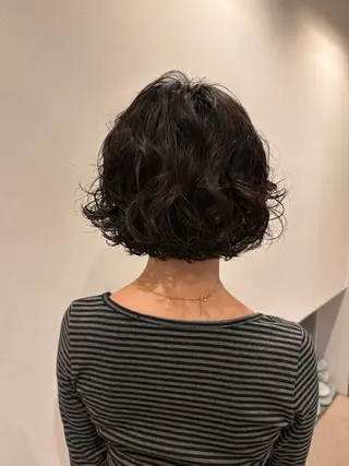 ショート パーマ オーガニックカラー/ 表参道/ルカのヘアスタイル