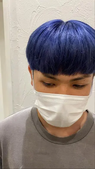 カラー メンズ 前橋 姫奈のヘアスタイル