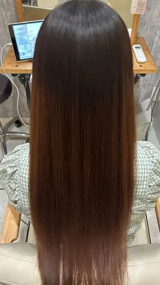 ロング カラー 似合わせ 顔周りYUUGAのヘアスタイル