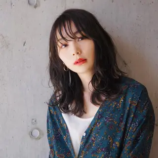 パーマ hoNua. 栄/透明感カラーのヘアスタイル