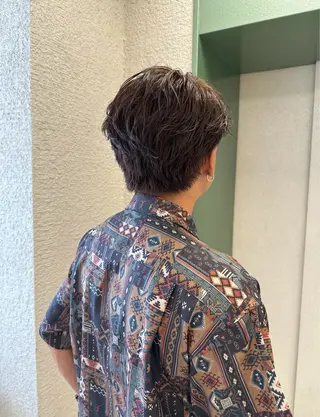 カラー メンズ 艶髪 黄金比みくのヘアスタイル