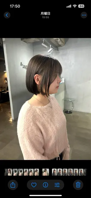 ショート #tag  田島 純奈のヘアスタイル