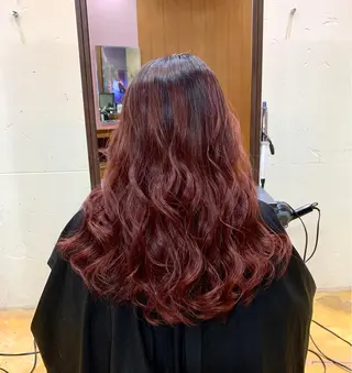 ロング カラー 韓国レイヤーカット★ 小林大樹のヘアスタイル