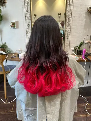 ロング カラー 皆巳 達郎のヘアスタイル
